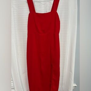 Beautiful red dress perfect for the holidays wore just ones like new.